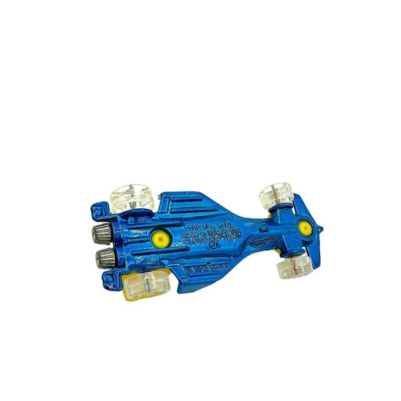 2012 HOT WHEELS-1/64 Diecast Yellow Cloud Cutter Race Car #55-Malaysia-VG - Picture 6 of 6